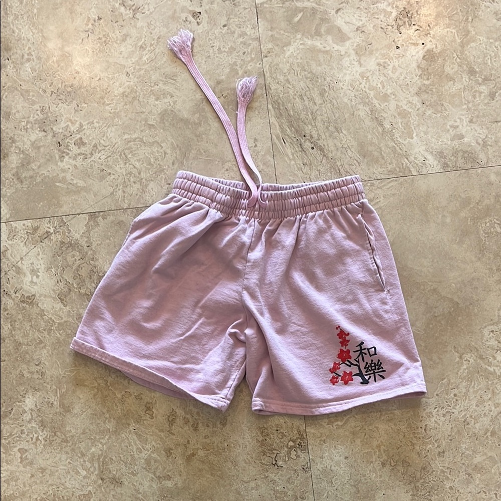 Pink Graphic Shorts